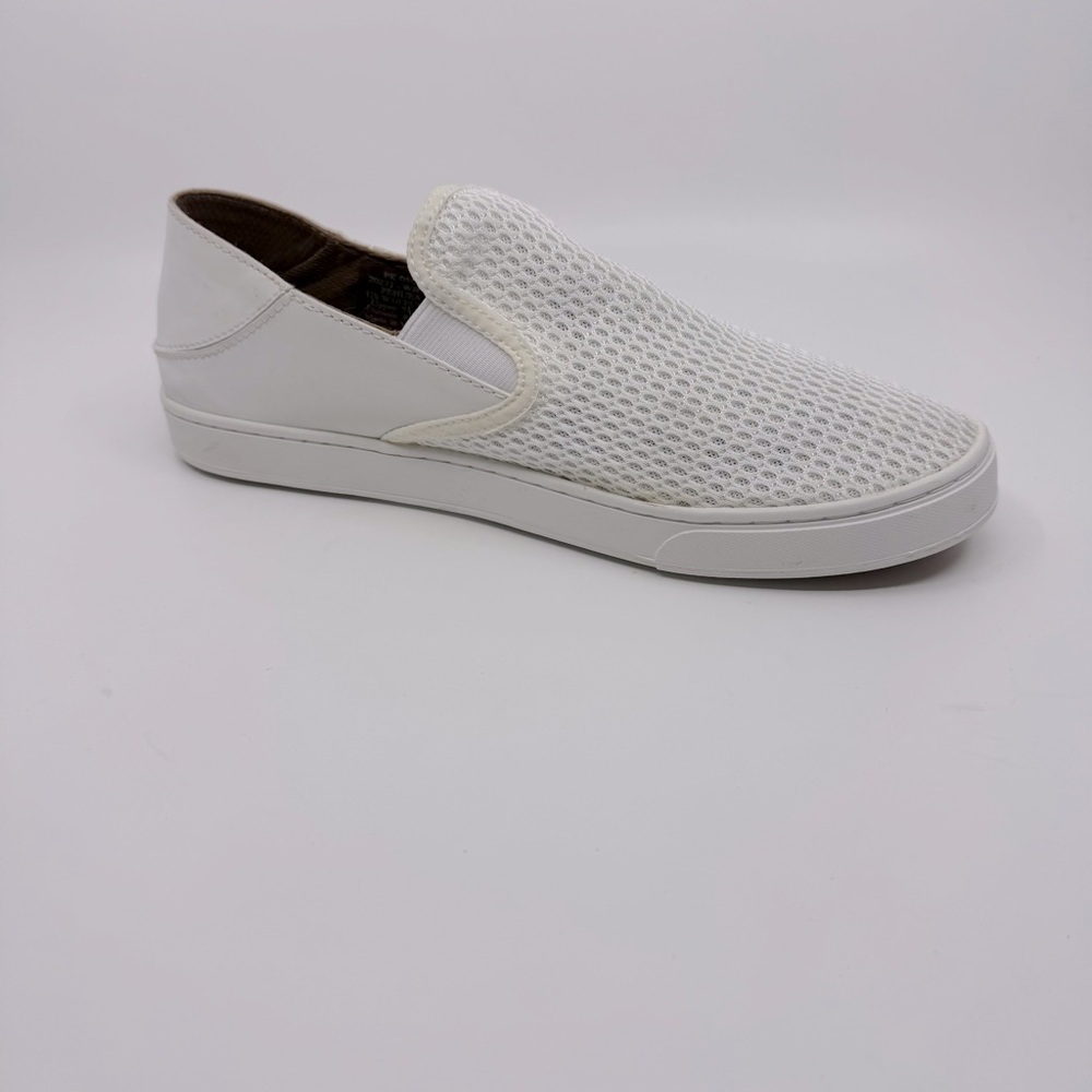 Olukai Pehuea Wms Slip On Breathable Mesh White Shoes. Color white SZ 10 - Picture 5 of 11